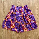 Label Noir Vintage Purple Floral Tropical Baggy Shorts Womens Medium Photo 1