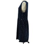 Eddie Bauer Vintage Floral Corduroy Prairie Sleeveless Midi Dress Size Large Photo 6