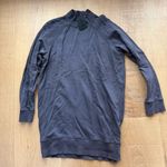 ATM NEW NWT Gray Mock Neck Sweatshirt Dress Size M Photo 4