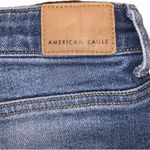 American Eagle Outfitters Blue Mom Jean Shorts Distressed Cut-Off High Waist 4 Photo 2
