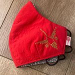 Red Embroidered Peru Double Sided Face Mask Photo 1