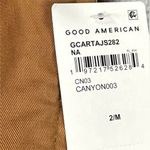 Good American ‎ NEW Jumpsuit Womens Medium Brown Lace Up Utility Twill Cargo Photo 8