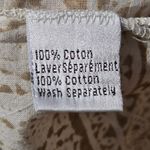 Joshi ivory cotton dress with Tan Paisley Print S Photo 7