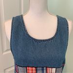 Agapo Collection Americana Midwestern School Teacher Denim Dress Top Jacket S Blue Photo 2