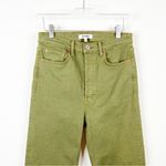 RE/DONE NWT 70s Ultra High Rise Stove Pipe Straight Leg Jeans 27 Washed Sage Photo 3