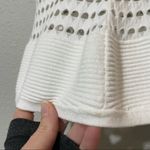 ALC Frank A.L.C. White Knit A Line Mini Skirt Womens XS Crochet Boho Cottage Core Bridal Photo 2