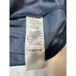 Free People  Cupcake Velvet Top Blue Ruched Puff Sleeve V‎ Neck Size S Holiday Photo 5