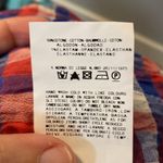 Fiorucci  Italian Red and Blue Plaid Button-Up Gauze stretch Shirt Sz 42 or 8 Photo 5