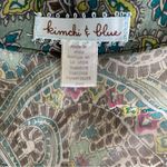 Kimchi Blue  Sheer Silk Dress Animal Print Patchwork Fairy Boho Festival Paisley Photo 7