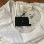 J.O.A. NWT WHITE SELF PRINT SHEATH DRESS. XS Photo 2