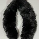 Black Fur Winter Scarf Shawl Wrap — Length: 30 in. 🖤 Photo 0