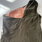 J.Crew Sleek ruched one-shoulder one-piece swimsuit cool cypress green
Size 8 Photo 5