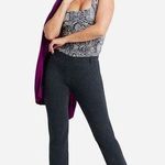 Betabrand  Straight Leg Charcoal Gray Classic Dress Pant Yoga Pants Size Medium Photo 0