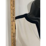 Peter Nygard  Womens Top Sleeveless Blouse V Neck Elegant Black White Size 10 Photo 2