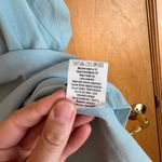 Poetry Blue V Neck T Shirt Lace Trim Soft Cotton Casual Top US 20 UK 24 Photo 5