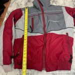 POLARIS Vintage 90s Ski Jacket Zip Up Winter Coat red Grey size Medium Photo 7