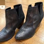 Diba True Elegant Black Textured Ankle Booties Photo 0