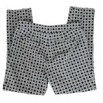 Tory Burch Women’s Callie Jaquard Seamed Black Ivory Mid Rise Cropped Pants Sz 8 Photo 6