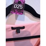 Lane Bryant ‎ Plus Size Top 22/24 Pink White Polka Dot V Neck Bell Long Sleeve Photo 5