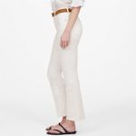 Madewell NWT Women's Tall Kick Out Crop Jeans Pure White Size 28 Mid-Rise Summer Photo 1