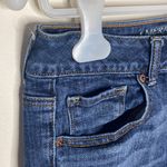 American Eagle  Super Stretch denim midi cuffed shorts with distressed hem size 4 Photo 2