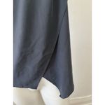 intimissimi V Neck Navy Bar Wrap front Silk Modal Sleeveless pullover tank Small Blue Photo 4