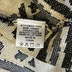 Forever 21 NWT  Black Cream Gold Metallic Yarn Fitted Sweater Dress Size Small Photo 8