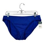Ralph Lauren Lauren  NWT Blue High-Cut Bikini Swim Bottoms Size 16 Resort Cruise Photo 0
