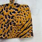 Volcom Juniors Running Wild Bikini Tube Top Size S Brown Animal Print New Photo 2