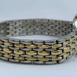 Vtg Armitron now 22mm ladies analog watch silver gold tone WR 7” w/battery Photo 4