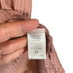 Chaser  Dusty Rose V-Neck Long Sleeve Waffle Knit Pullover Blouse Women Sz M Photo 5