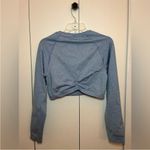 Gymshark . Blue Cropped Long Sleeve Workout Top. Size XS Photo 3