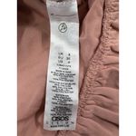 ASOS DESIGN velvet flocked spot mini dress with puff sleeve and belt pink Sz 4 Photo 7