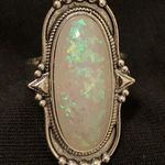 Faux opal ring adjustable Photo 0