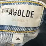AGOLDE  Parker Long Denim Shorts Women’s Size 30 Swapmeet Distressed High Rise Photo 5