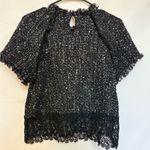 ZARA  Tweed Lace‎ Blouse Size Small Photo 8