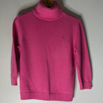 Ralph Lauren lauren  Pink Turtleneck Cotton Sweater Japan Large Preppy Photo 0
