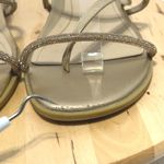 Vionic  Women's Gold Prism Sparkly Open Toe Strappy Slide Sandals - Size 10W Photo 4