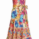 Farm Rio  Mary's Garden Frilled Top Midi  Size XS Photo 0