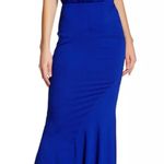 Nicole Miller  Cowl Neck Seamed Gown in Royal Blue Photo 2