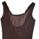 Sue Wong Nocturne Brown Maxi Dress‎ Formal Evening Embroidered Applique Sz 6 Photo 10