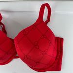 Savage X Fenty Linking Hearts T-Shirt Bra Red Sz 36DDD Photo 8