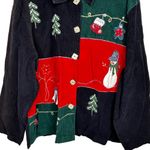 Vintage Carolina Colours Woman Corduroy Holiday‎ Christmas Jacket Blue Size undefined Photo 2