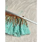 Free People L2146 Turquoise Instant Crush Printed Top Women's Size Large NEW Photo 7