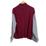 Entro DEREK LAM 10 CROSBY Corinne Mix Media Turtleneck Sweater burgundy XXXL NEW $395 Photo 7