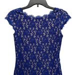 Eliza J Women’s Sz 0 Sleeveless Lace Blue Mini Fitted Sexy Dress Photo 10