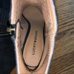 Lucky Brand Lakyn Black Laser Cut Peep Toe Booties Photo 4