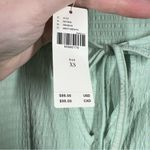 Anthropologie NWT Light Green Smocked Bat Sleeve Top Photo 5