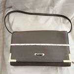 Michael Kors Taupe Leather Clutch Purse Photo 0