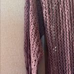 Moral Fiber  Mauve Open Knit Cardigan xl NWT Photo 2